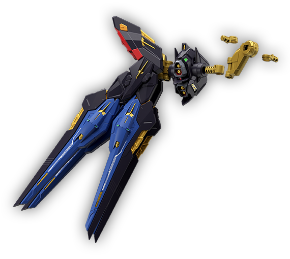 翼部設有多軸可動的展開機關