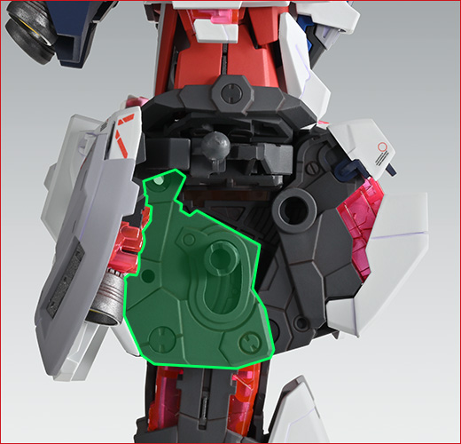 腰部整體可動，重現更加自然的前屈動作