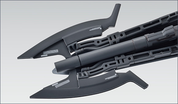 從斧頭替換成鐳射薙刀，裝上護盾！切換組裝機構，樂趣無窮