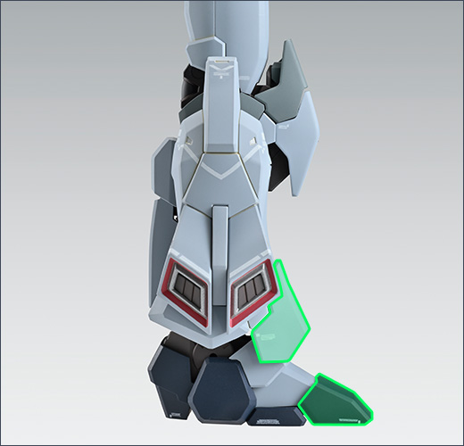 造就機械質感的設計亮點，同時確保大範圍可動區域