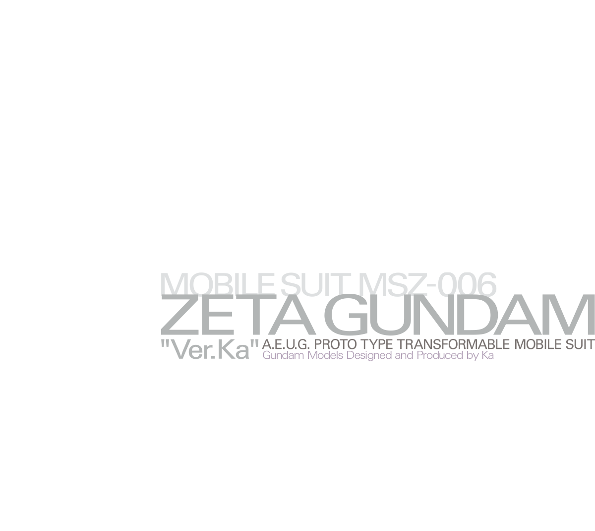 MG 1/100 Z高達 Ver.Ka