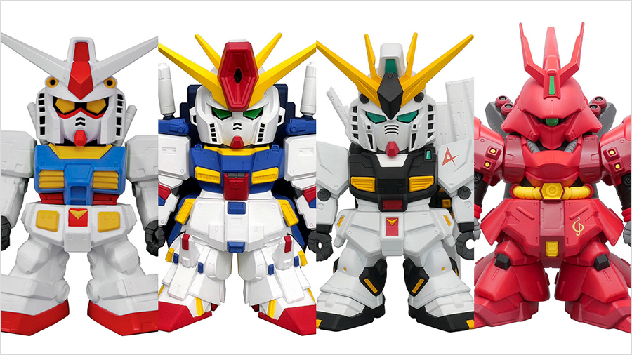 Jumbo Soft Vinyl Figure SD」今日起開始重新發售！高達、ZZ高達、ν